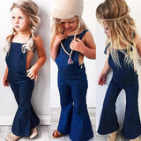 Toddler Girls Denim Overalls Strap Bib Pants Casual Clothes