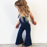 Toddler Girls Denim Overalls Strap Bib Pants Casual Clothes