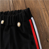 Fashion Solid White T-Shirt + Tie Long Pants