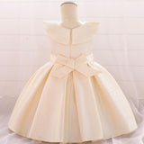 Cute Beaded Pleated Tutu Baby Girl Dress