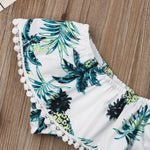 Baby Girl Pineapple Print Crop Top + Briefs