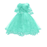 Lace Floral Dress Tulle Baby Girl Party Dress