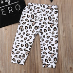 Leopard Print letter print ne w born baby girl suit