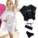 Baby Girl's Swimsuit Bikini & Lace Cover Up Outfit