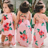 Toddler Flower Backless Party Pageant Dress