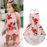 Toddler Flower Backless Party Pageant Dress