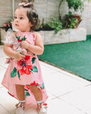 Toddler Flower Backless Party Pageant Dress