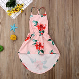 Toddler Flower Backless Party Pageant Dress