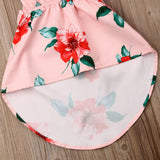 Toddler Flower Backless Party Pageant Dress