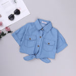 Cute Princess Dress +Denim Blouse