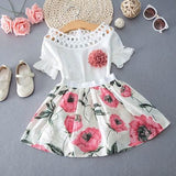 Fashion Toddler Baby Girls T-shirt Tops+Skirt Dress