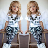 Fashion White Casual Top T Shirt + Stylish Pants