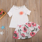 Fashion Toddler Baby Girls T-shirt Tops+Skirt Dress