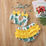 Baby Girl Swimsuit New Fruit Pineapple Printing Bikini