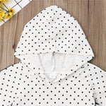 Baby Girl Wave Point Hooded Top + T-shirt