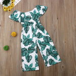 Toddler  Baby Girl Princess Fashion Green leaf printing