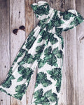 Toddler  Baby Girl Princess Fashion Green leaf printing