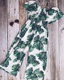 Toddler  Baby Girl Princess Fashion Green leaf printing