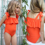 Cute Toddler Baby Girl Swimsuit Casual Lace Up Swimwear