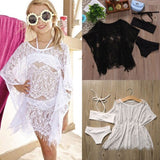 Baby Girl's Swimsuit Bikini & Lace Cover Up Outfit