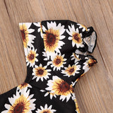 Toddler Baby Girl Daisy Floral Off Shoulder Tops Crop Shorts