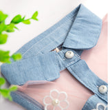 Cute Princess Denim Sleeveless Top