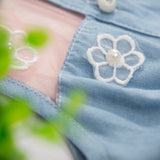 Cute Princess Denim Sleeveless Top