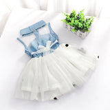 Cute Princess Denim Sleeveless Top