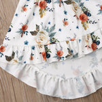 Stylish Toddler Baby Girl Ruffle Tops Floral Dresses