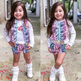 Baby Girl Pullover Top Jacket + Short Outfit