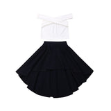 Toddler Off Shoulder Vest + Skirt 2Pcs Outfit