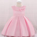 Cute Beaded Pleated Tutu Baby Girl Dress