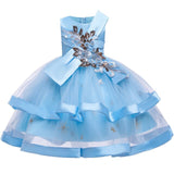 Flower Girl Princess Party Bead Banquet Dress