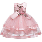 Flower Girl Princess Party Bead Banquet Dress