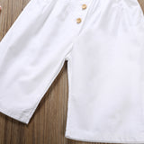 Cute Baby Girl Sling T-shirt Top +Long Pant + Headband