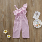 Baby Girl Off Shoulder Jumpsuit One-piece Outfit