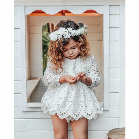 Newborn Baby Girl Long Sleeve Top Skirt Dress Short Outfit