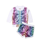 Baby Girl Pullover Top Jacket + Short Outfit