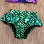 Baby Girl Mermaid Bikini Set Summer Beach Swimsuit