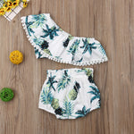 Baby Girl Pineapple Print Crop Top + Briefs