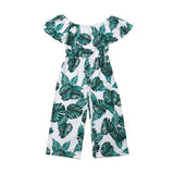 Toddler  Baby Girl Princess Fashion Green leaf printing