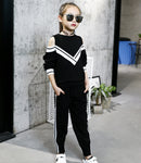 Stylish Sport Suit Long Sleeve Top + Pants