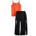 Fashion Baby Girl Baies Vest Top + Tassel Skirt