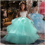 Cute Stitch Beads Applique Lace Princess Dress