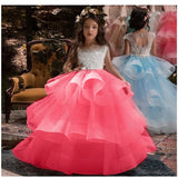 Cute Stitch Beads Applique Lace Princess Dress