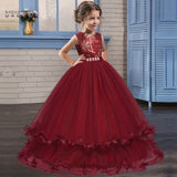 Princess Flower Dress Lace Banquet Dress