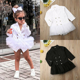 Baby Girl Jackets Party Formal Chiffon Dress Suit