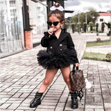 Baby Girl Jackets Party Formal Chiffon Dress Suit