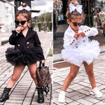 Baby Girl Jackets Party Formal Chiffon Dress Suit