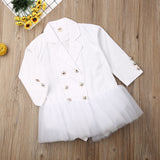 Baby Girl Jackets Party Formal Chiffon Dress Suit